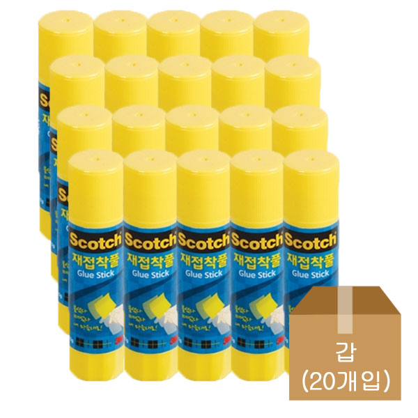 3M)스카치 재접착 풀(6315/15g)-갑(20개입)