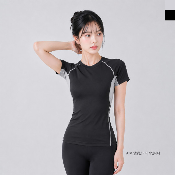 KKJN MT1101 여자반팔상의요가복