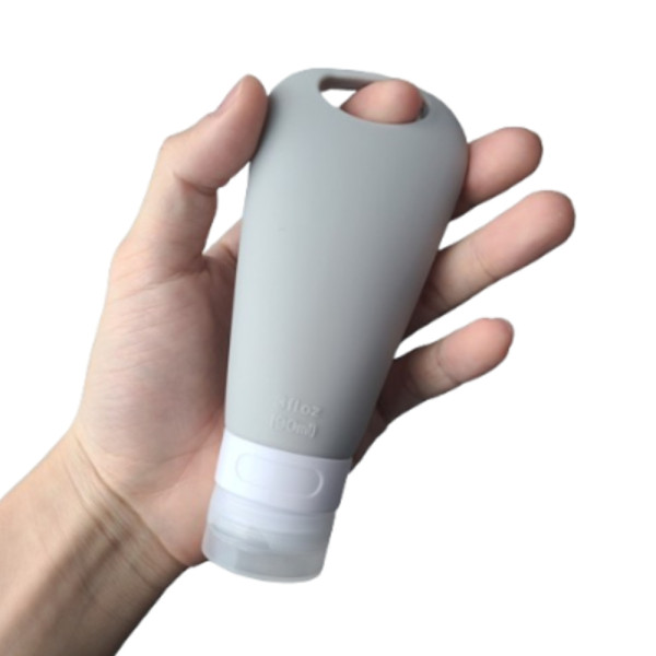 튜브용기 공병 여행용 샴푸 소분 90ml 실리콘 고리형
