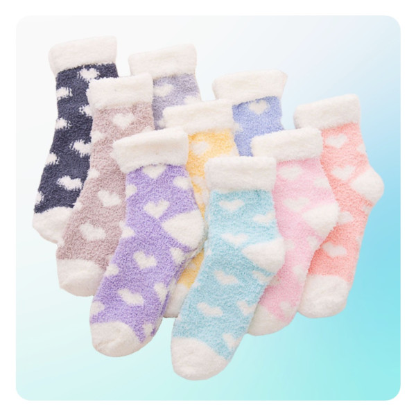 보온 발목양말 따뜻한 하트포인트 임산부 양말 하트