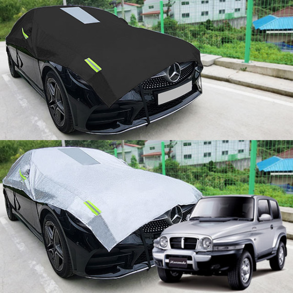 코란도C 성에방지 덮개 자동차커버 반커버