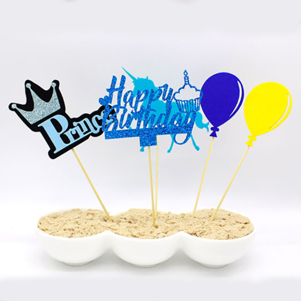 왕자님 생일 케이크토퍼