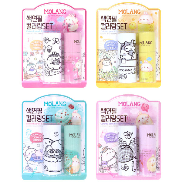 몰랑 컬러링테이프&미니색연필세트(4000원X8개)