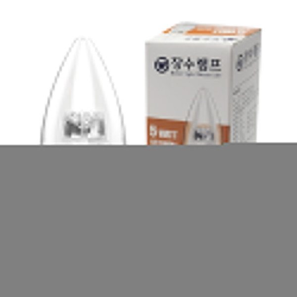 장수램프 투명 LED 촛대구 E26전구색 촛불 캔들전구