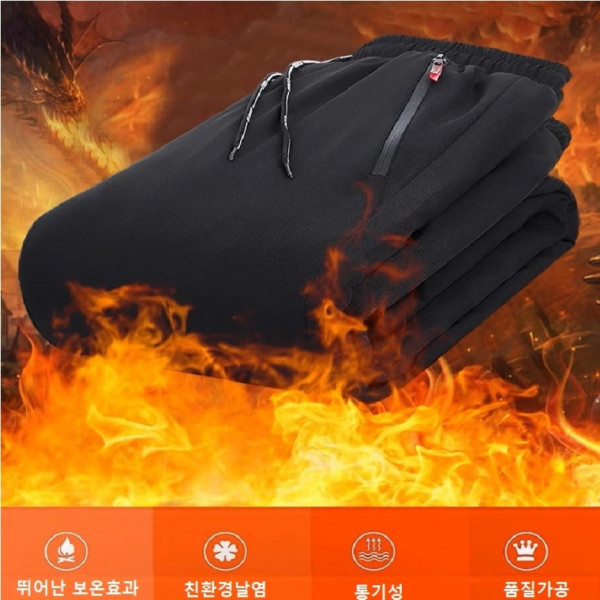 방한바지 등산 패딩트레이닝팬츠 밴딩트레이닝 보온 2XL