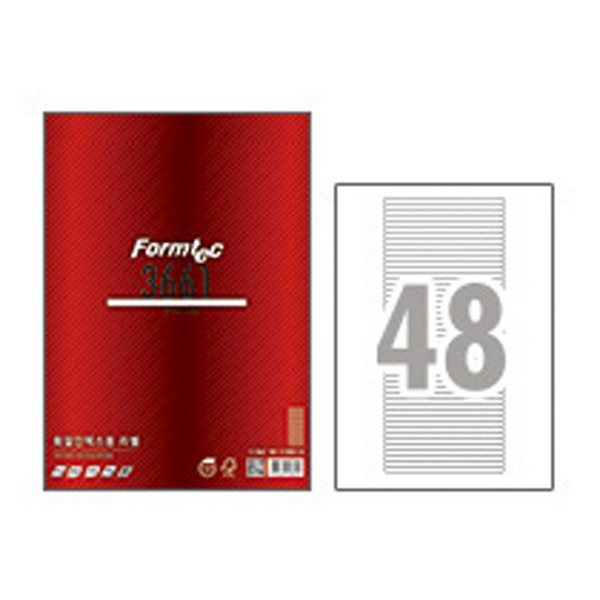 라벨지 파일 인덱스용 48칸 100매 LS-3661 폼텍