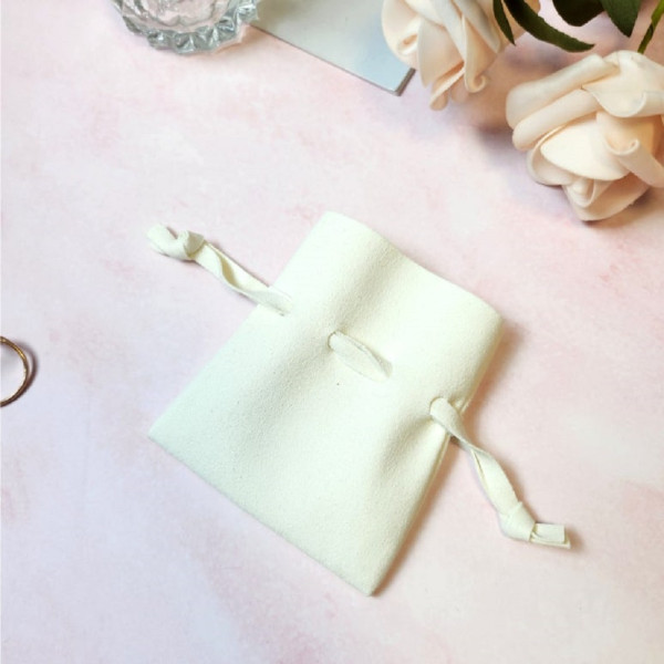 극세사 주얼리 주머니 7cmx8cm 화이트