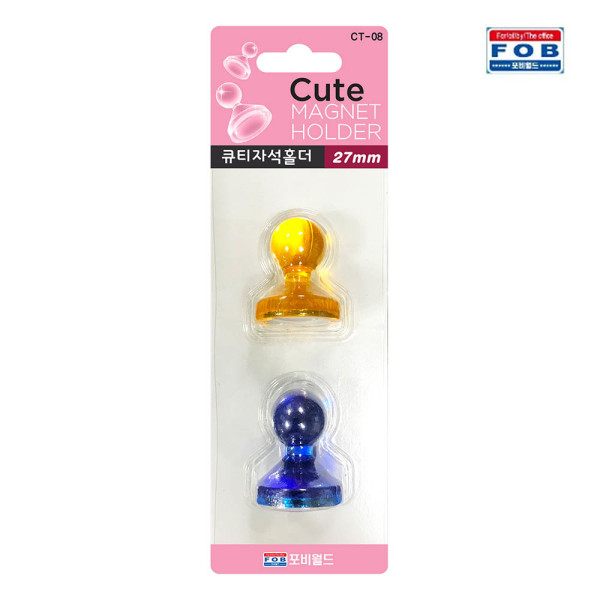 포비 네오디움 큐티자석홀더 CT-08 27mm 특대형 2개입