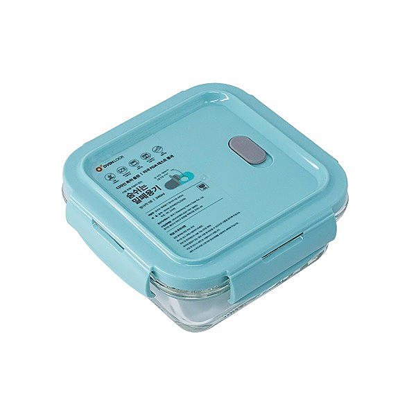 오븐락 숨쉬는 밀폐용기 정사각1호 340ml