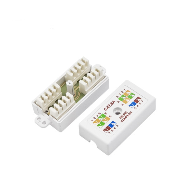 10Gbps 1형 CAT.6A UTP Inline 인라인 커플러 화이트
