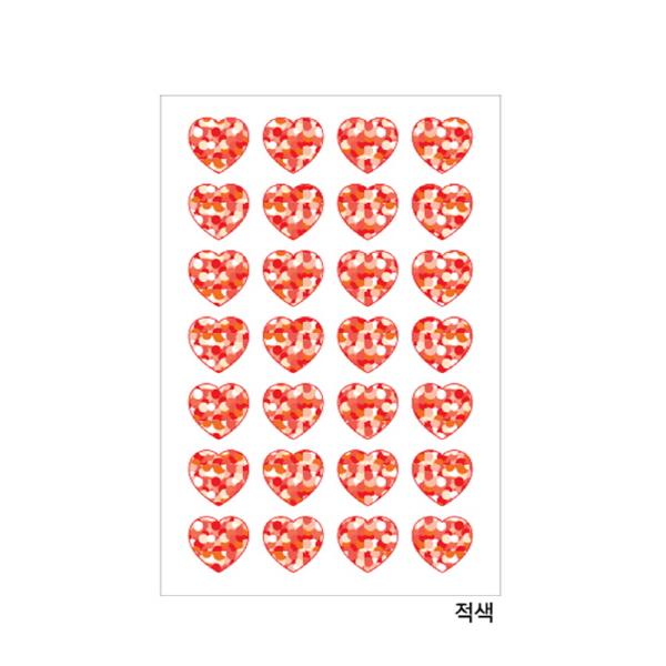 홀로그램견출지 20-6001R 적색(19X18 7장)