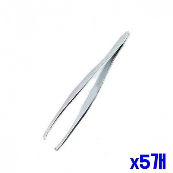 미용소품 쪽철 족집게 x5개
