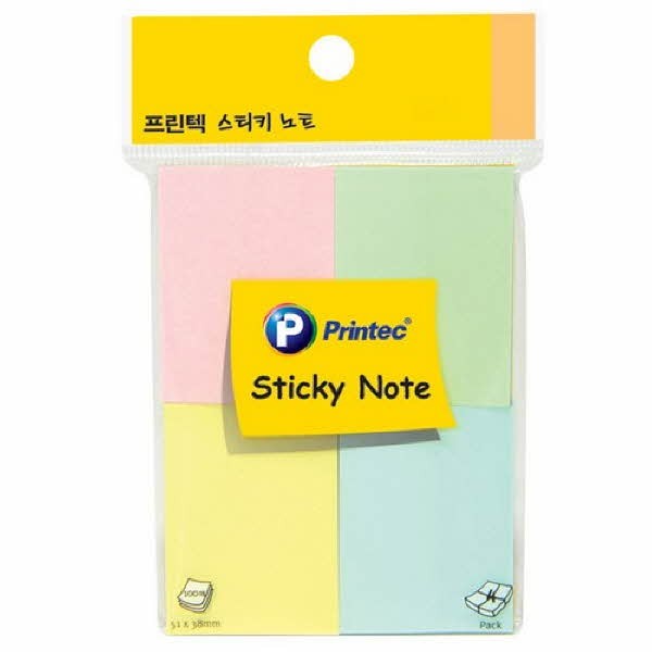 A040 스티키노트 파스텔4색 51X38 100매