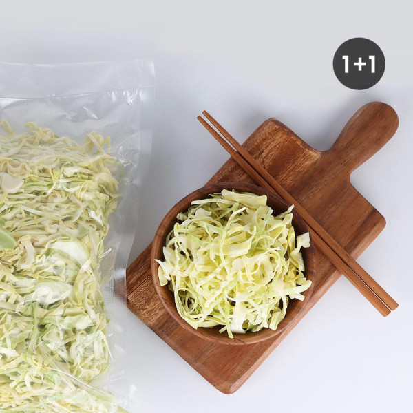 초록한입 국내산 슬라이스 양배추채 1kg (1+1/총2kg)