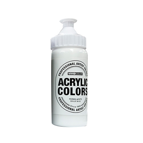 종이나라 비비드 아크릴물감 220ml 퍼머넌트 화이트 미술용품