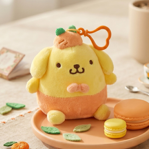 산리오 폼폼푸린 가든 가방고리 13cm