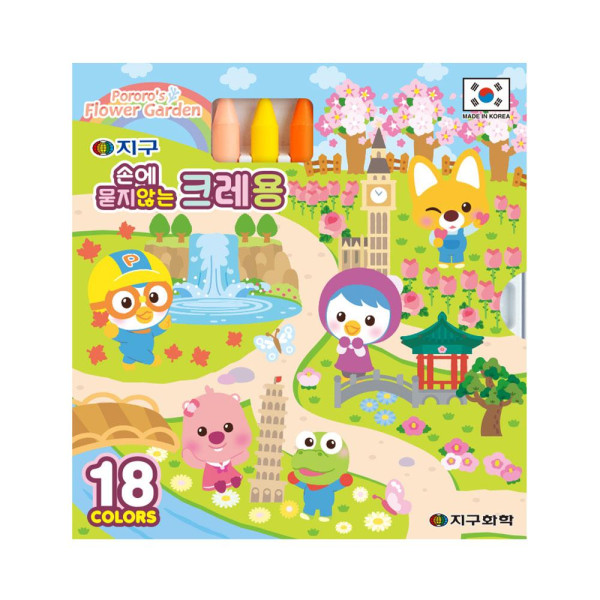 지구화학 뽀로로크레용(18색)