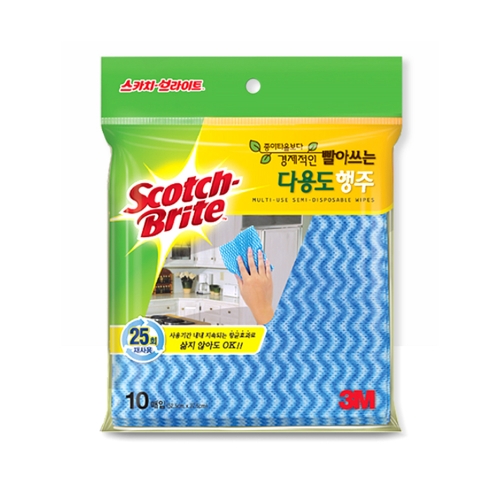3M 브라이트 빨아쓰는 다용도행주 10매