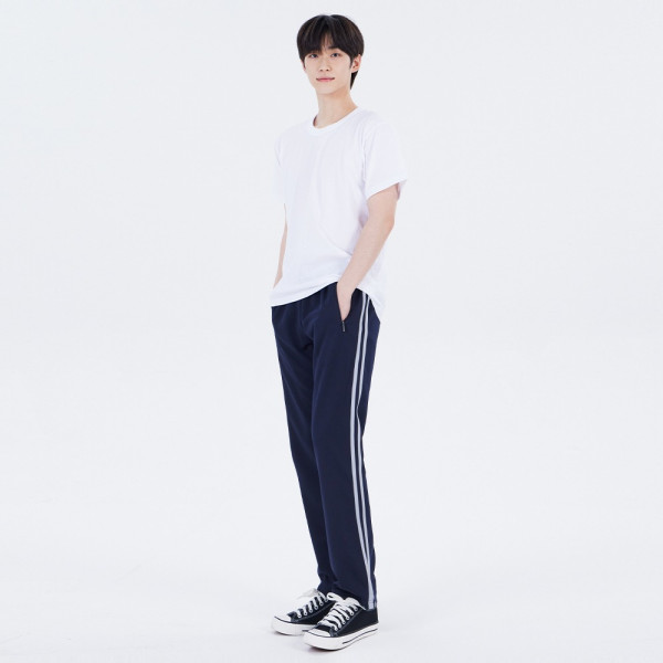 국내생산 두줄 네이비 그레이라인 츄리닝 교복몰